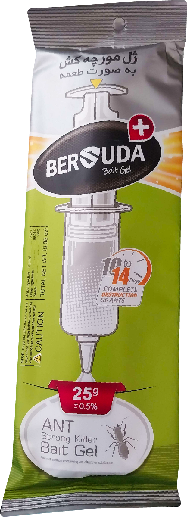 سم بهداشتی ژل برسودا مورچه کش ایران بصیر شیمی 25 گرم